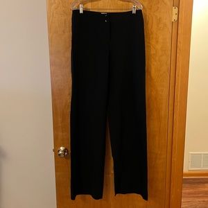 Armani Collezioni Womens Black Virgin Wool Trouser Pants NWT Size 8 MSRP $575